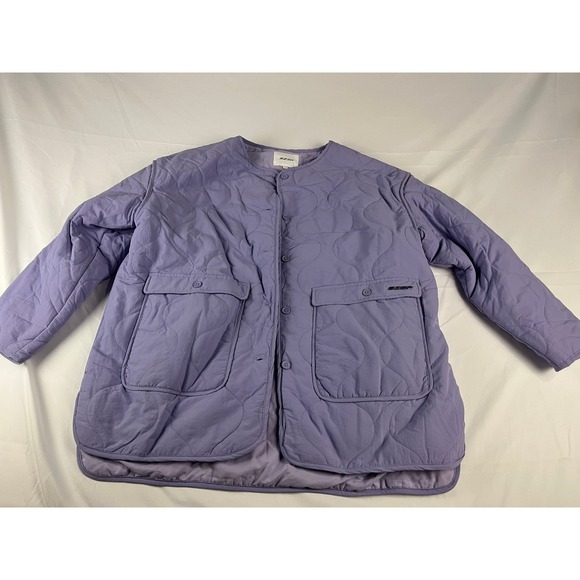 SZEP Quilted Button Front Jacket Lavender Purple M‎ L - Picture 2 of 9